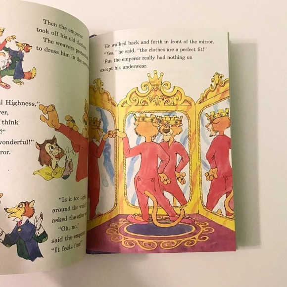 Vintage 1975 The Emperors New Clothes Disney World of Reading Book HC - Picture 11 of 14